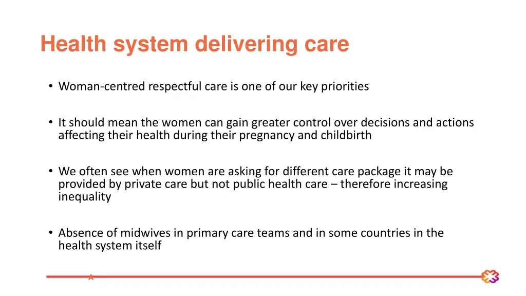 health system delivering care