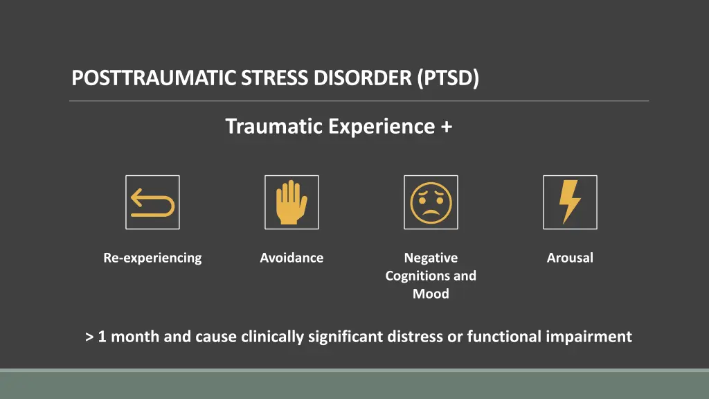 posttraumatic stress disorder ptsd