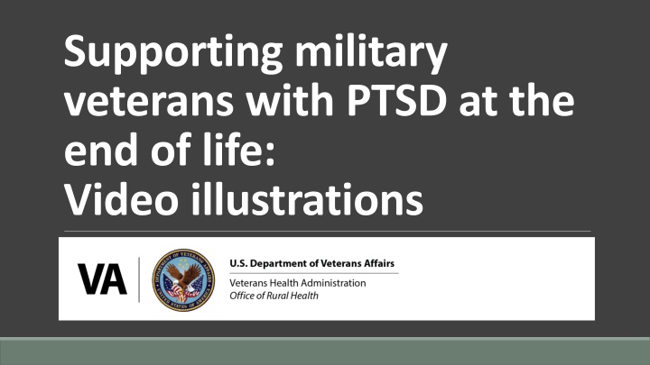 supporting military veterans with ptsd