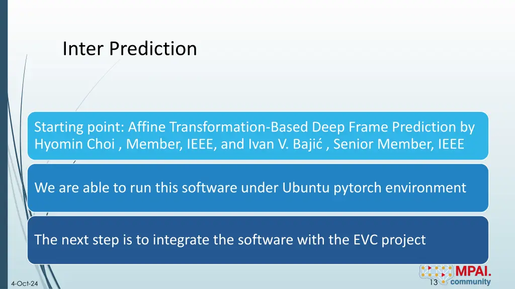 inter prediction