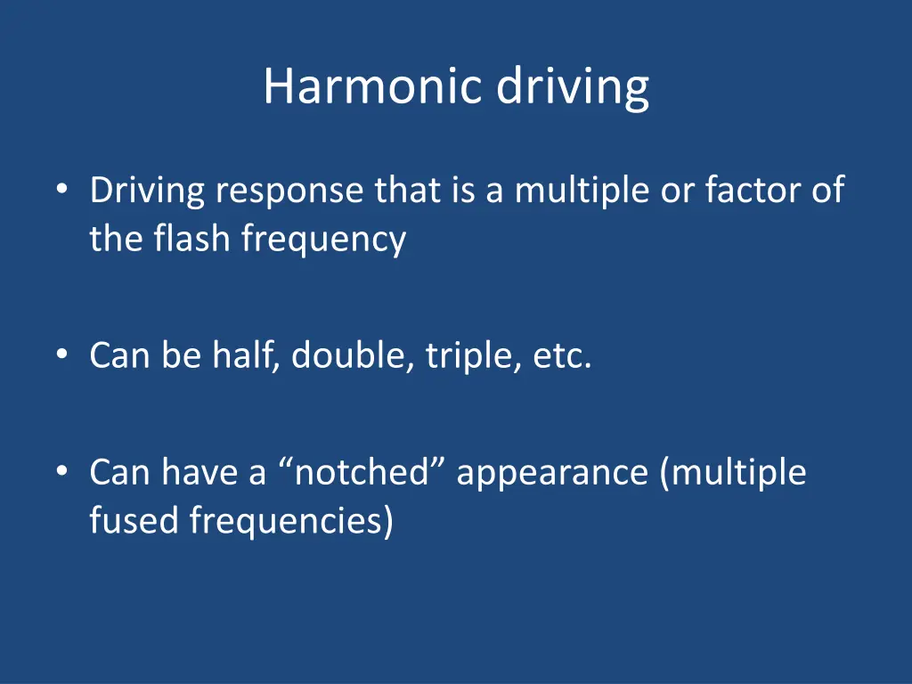 harmonic driving