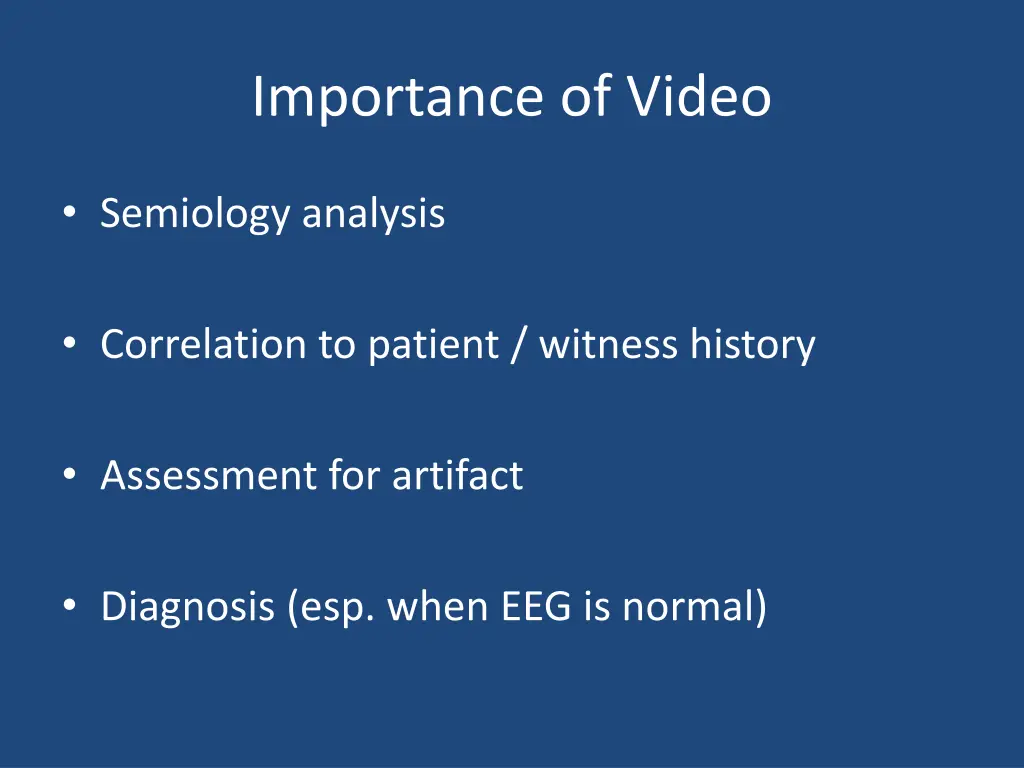 importance of video