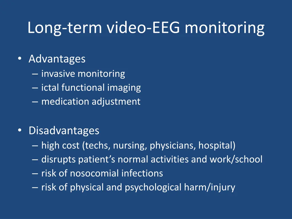 long term video eeg monitoring 1