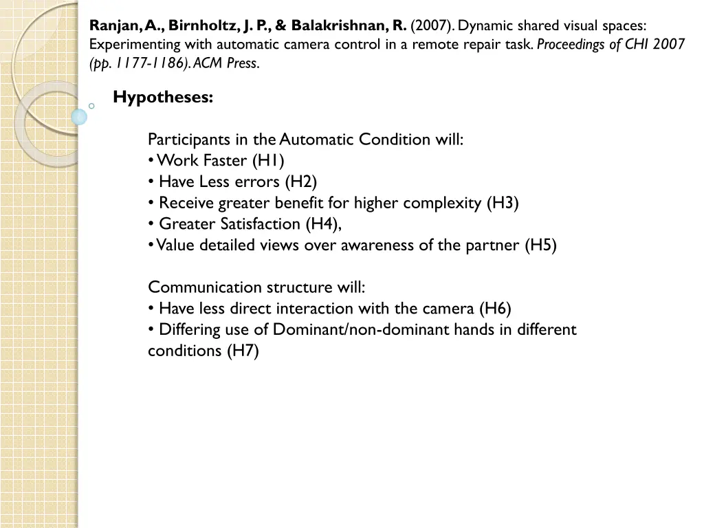 ranjan a birnholtz j p balakrishnan r 2007 3