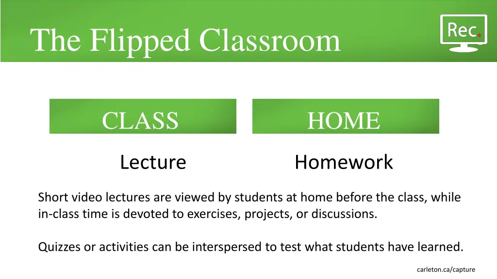 the flipped classroom