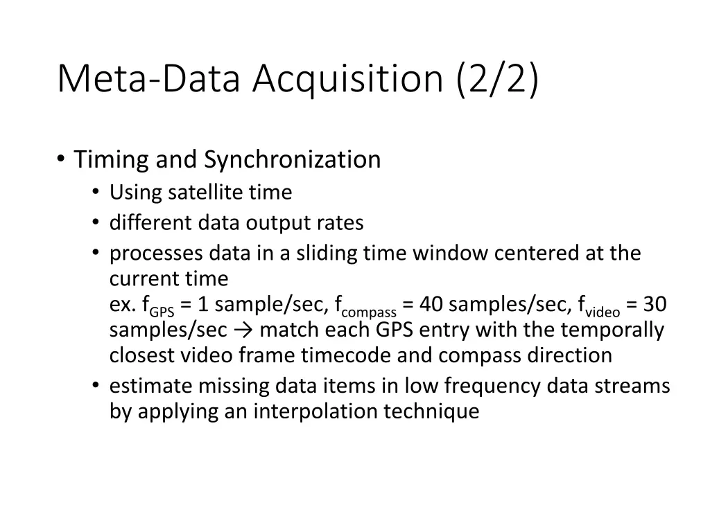 meta data acquisition 2 2