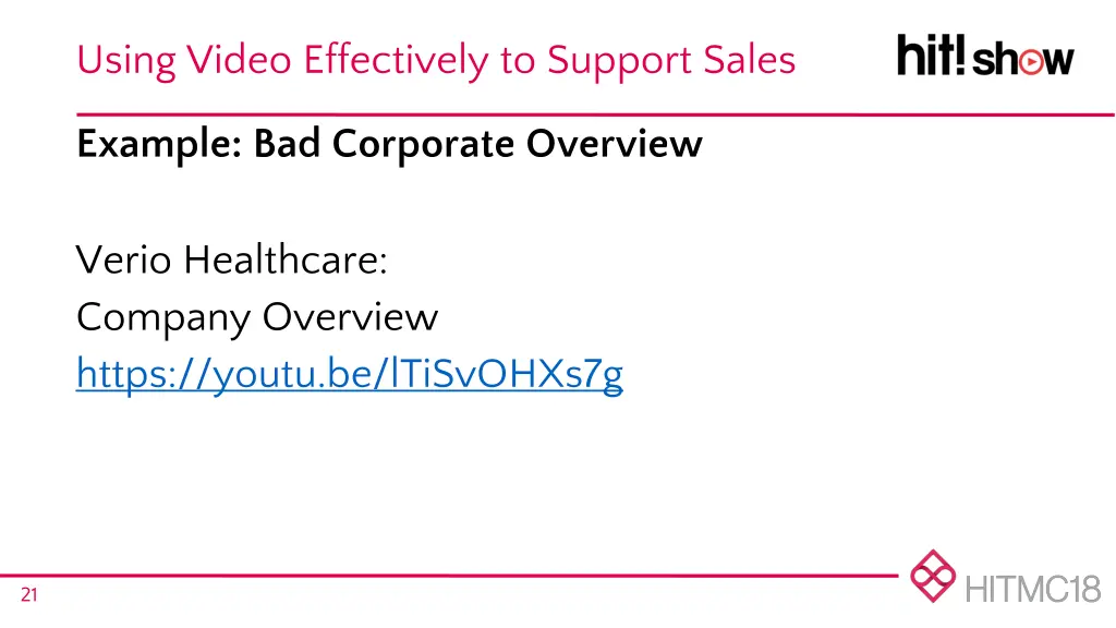 using video effectively to support sales 16