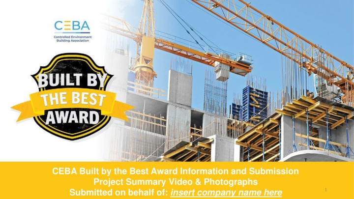 ceba built by the best award information