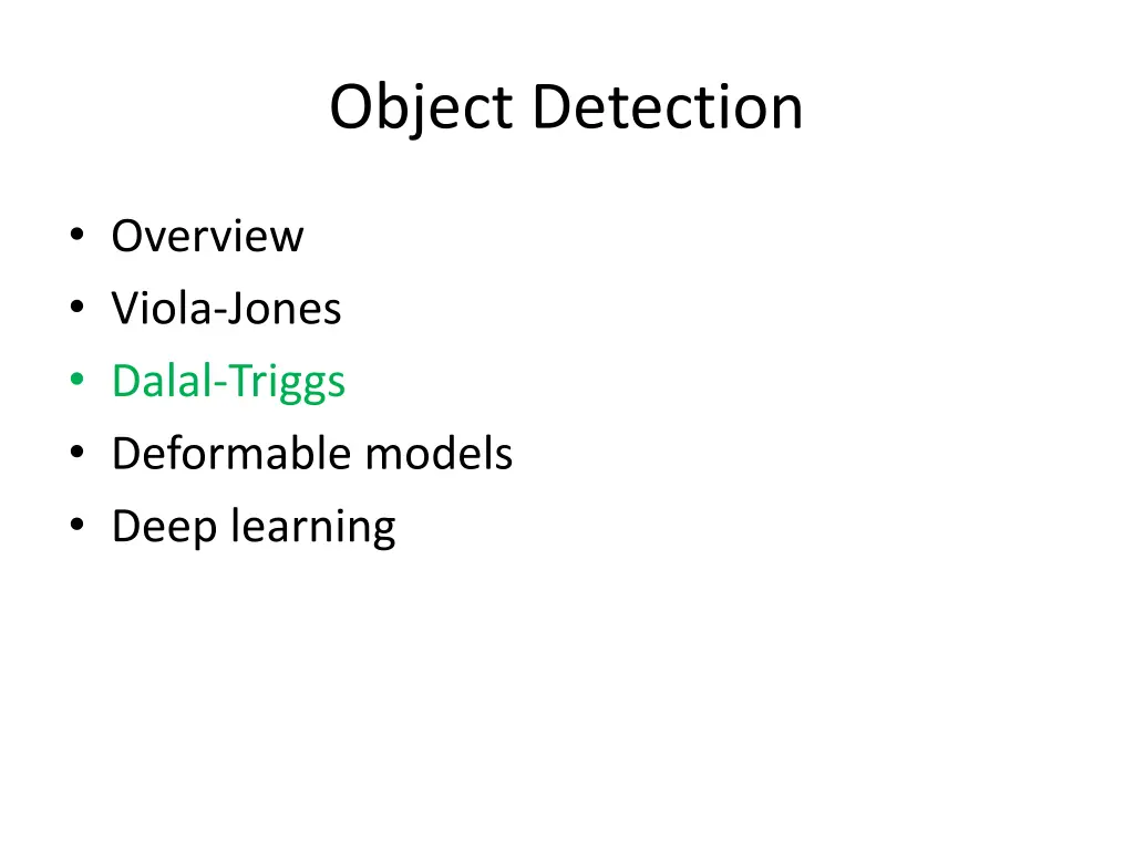 object detection