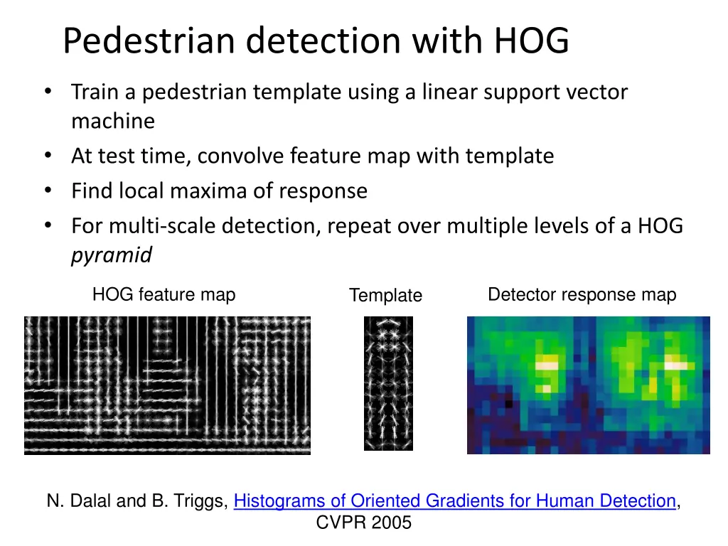 pedestrian detection with hog