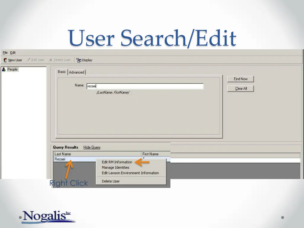 user search edit