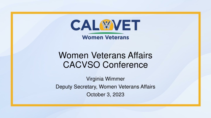 women veterans affairs cacvso conference