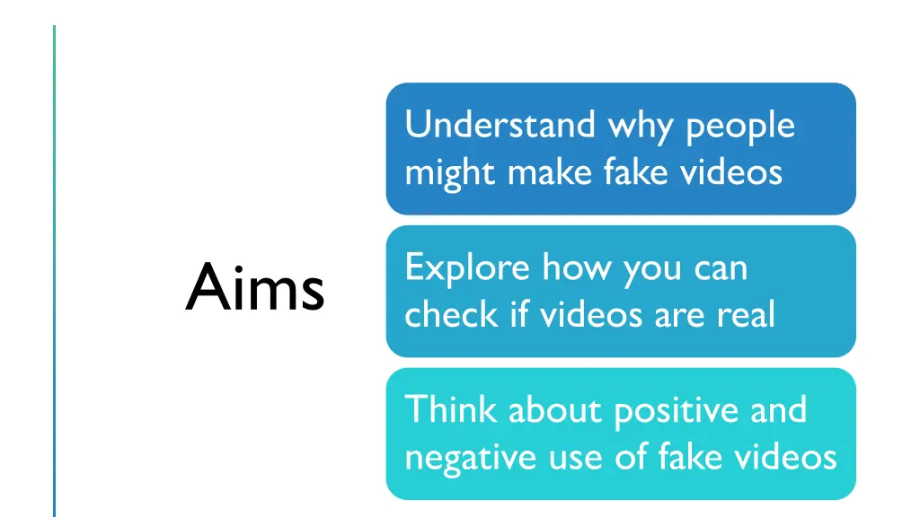 understand why people might make fake videos