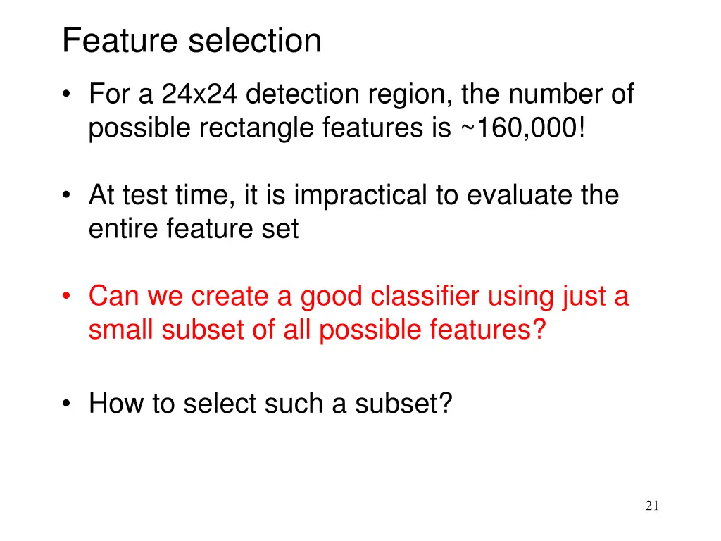 feature selection