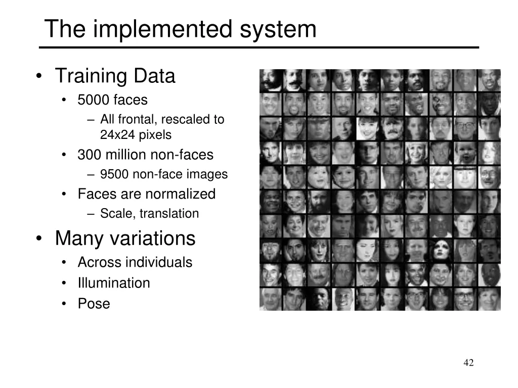 the implemented system