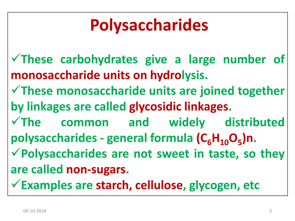 polysaccharides