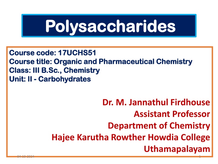 polysaccharides polysaccharides