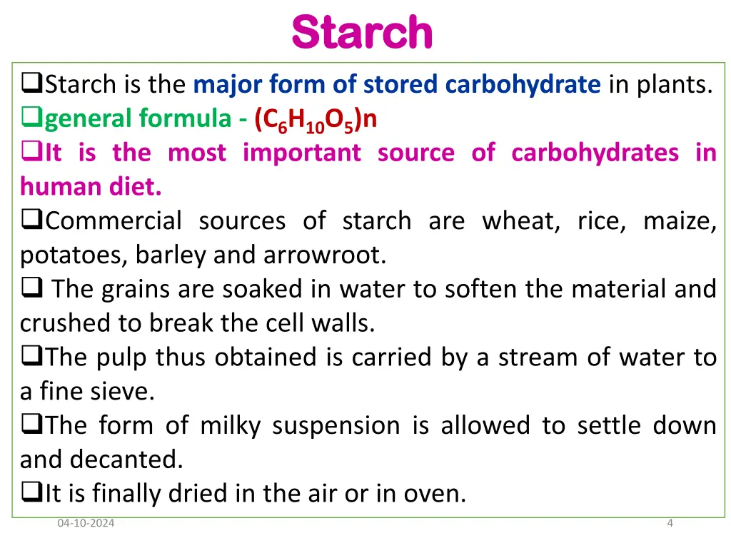 starch starch