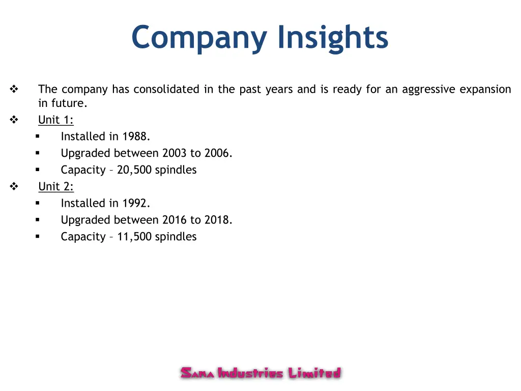 company insights