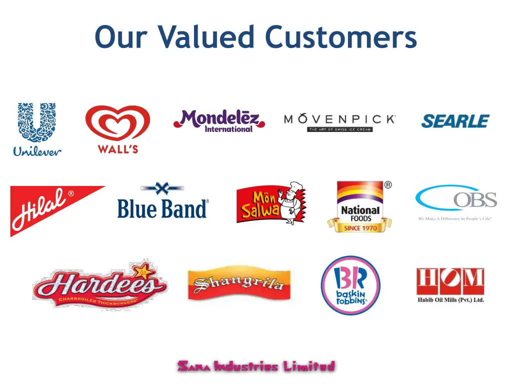 our valued customers