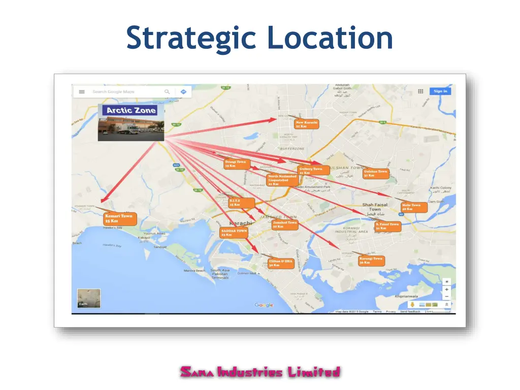 strategic location