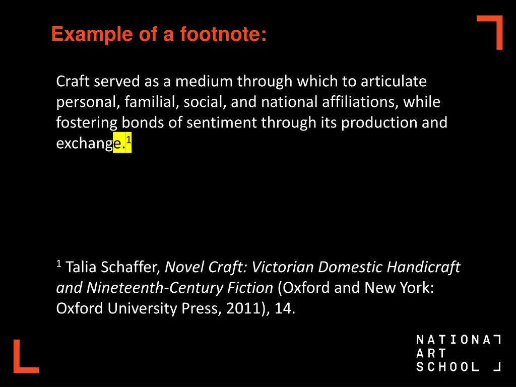 example of a footnote