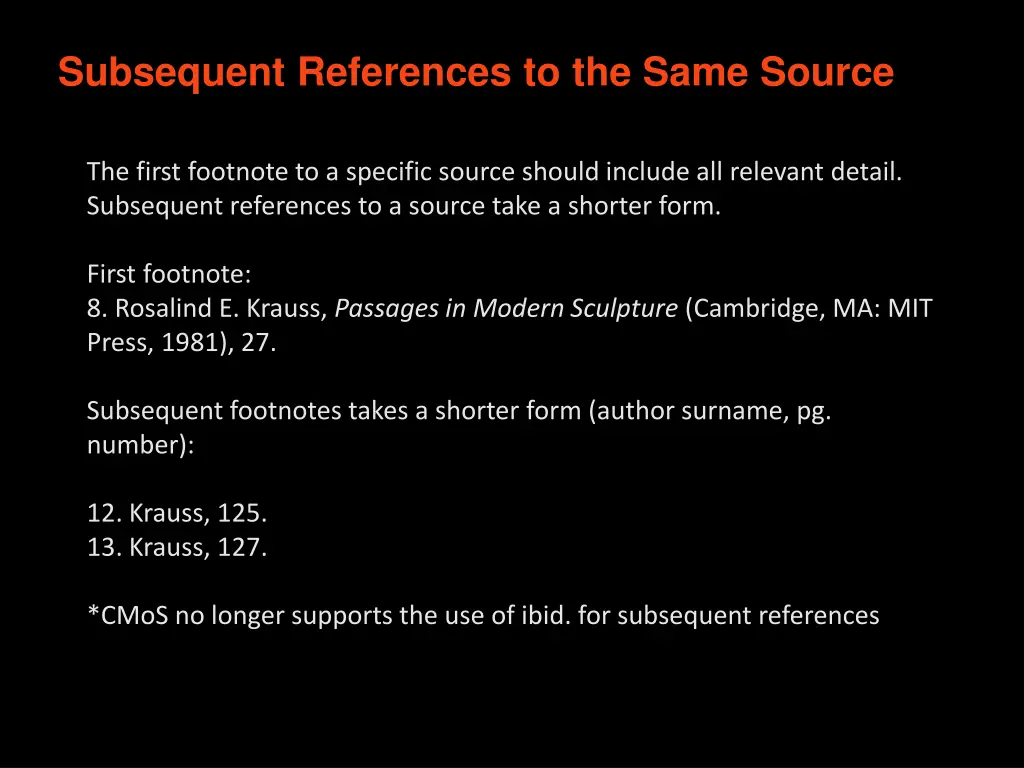 subsequent references to the same source