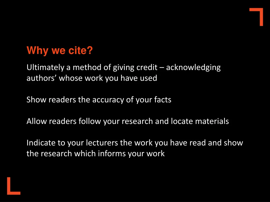 why we cite