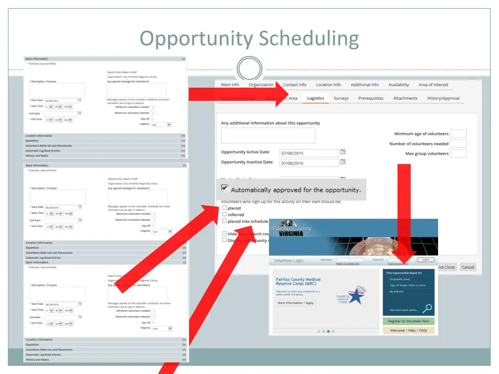 opportunity scheduling