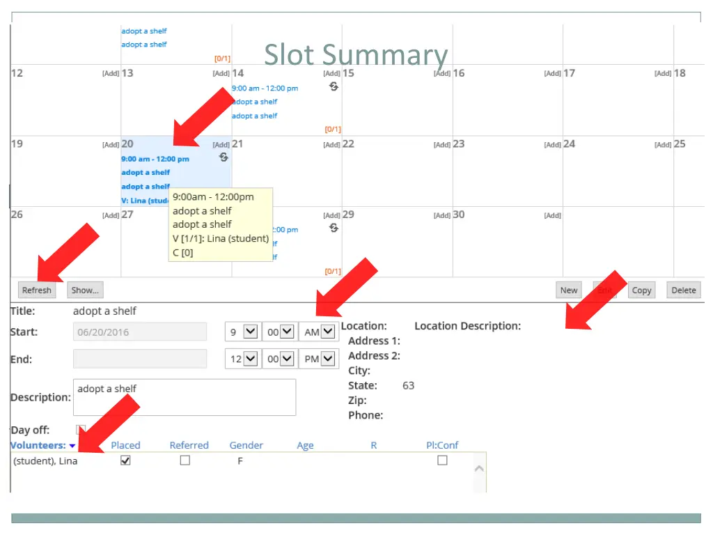 slot summary