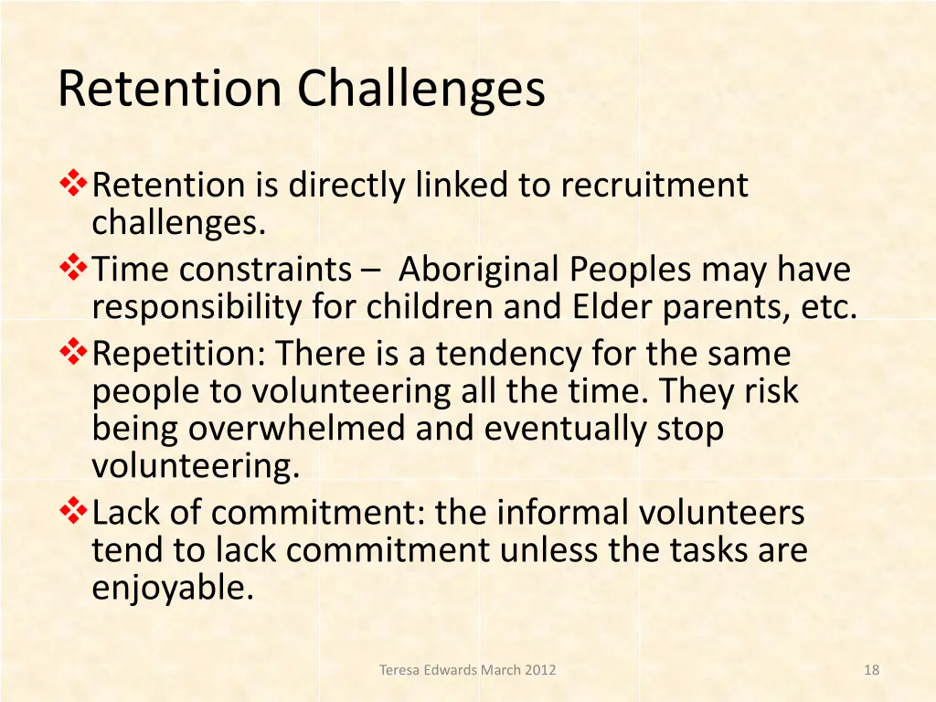 retention challenges