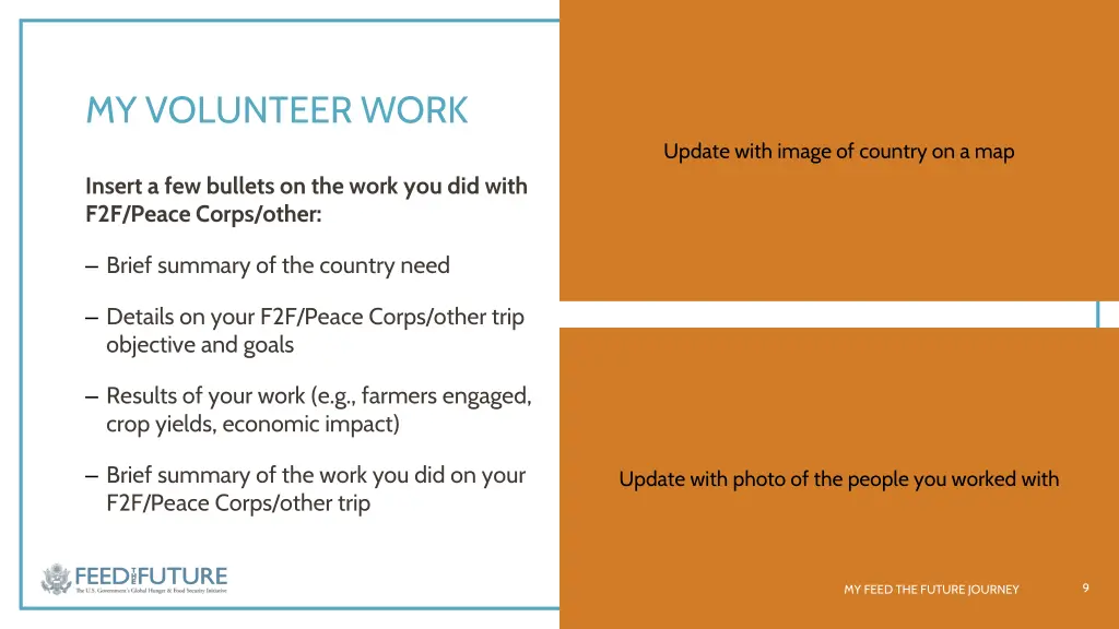 my volunteer work