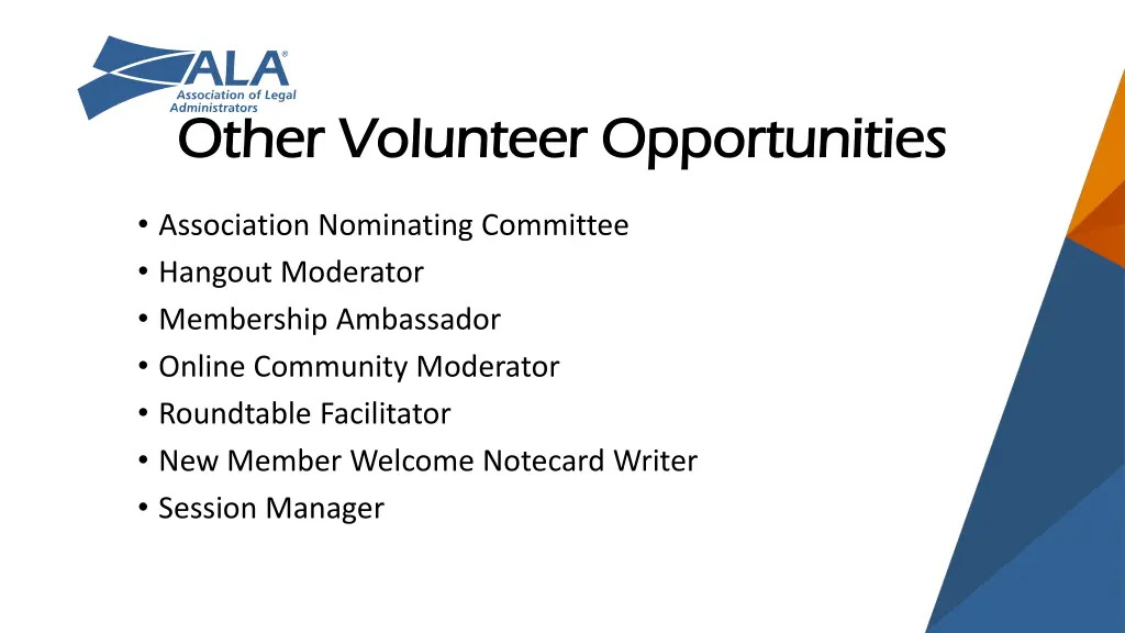 other volunteer opportunities other volunteer