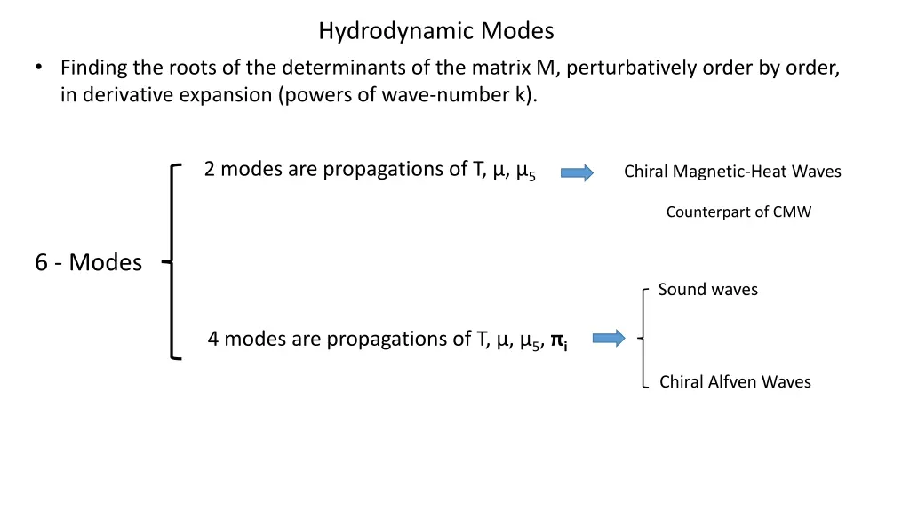 hydrodynamic modes