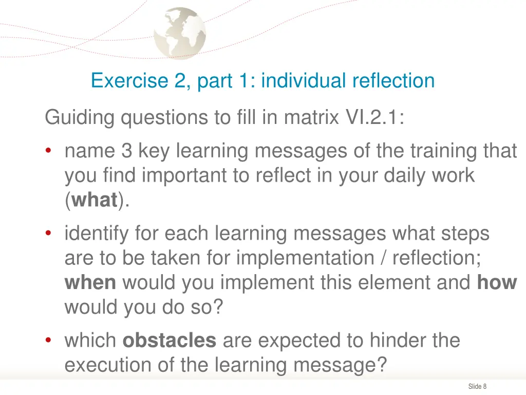 exercise 2 part 1 individual reflection