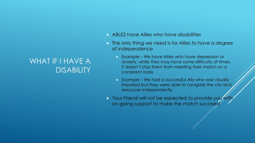 able2 have allies who have disabilities