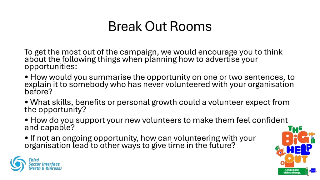 break out rooms