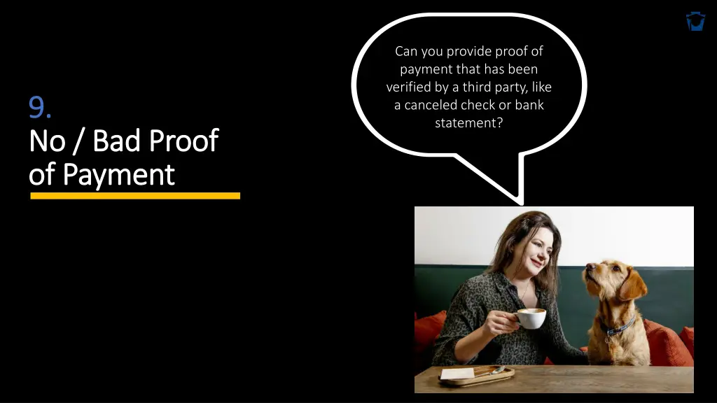 can you provide proof of payment that has been