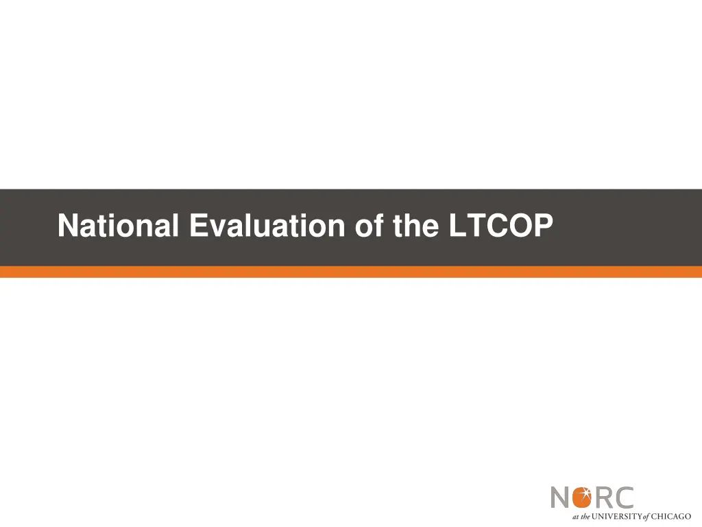 national evaluation of the ltcop