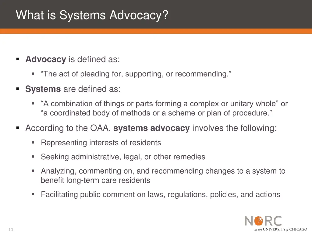 what is systems advocacy 1