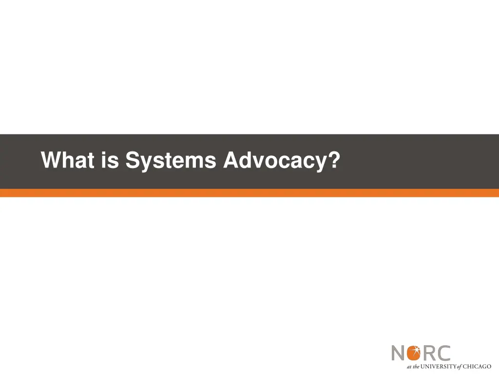 what is systems advocacy