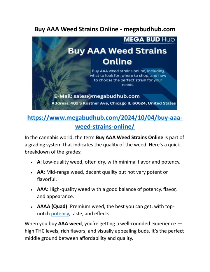 buy aaa weed strains online megabudhub com