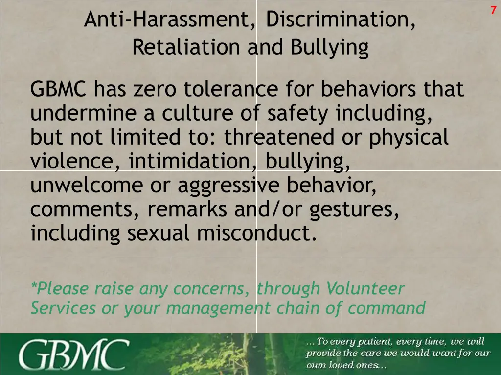 anti harassment discrimination retaliation