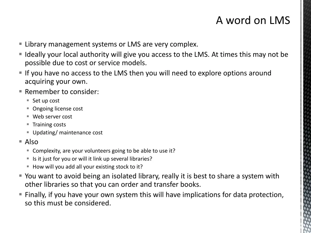 a word on lms