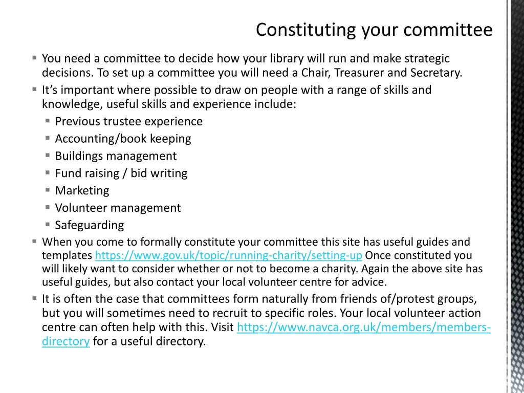 constituting your committee