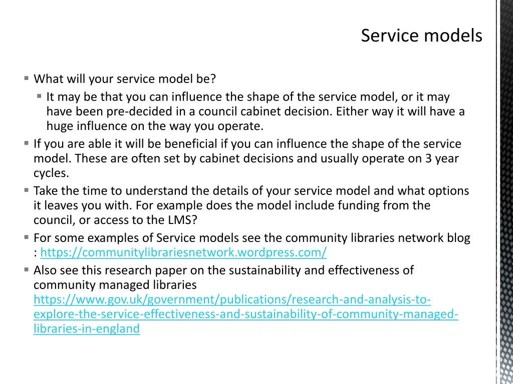 service models