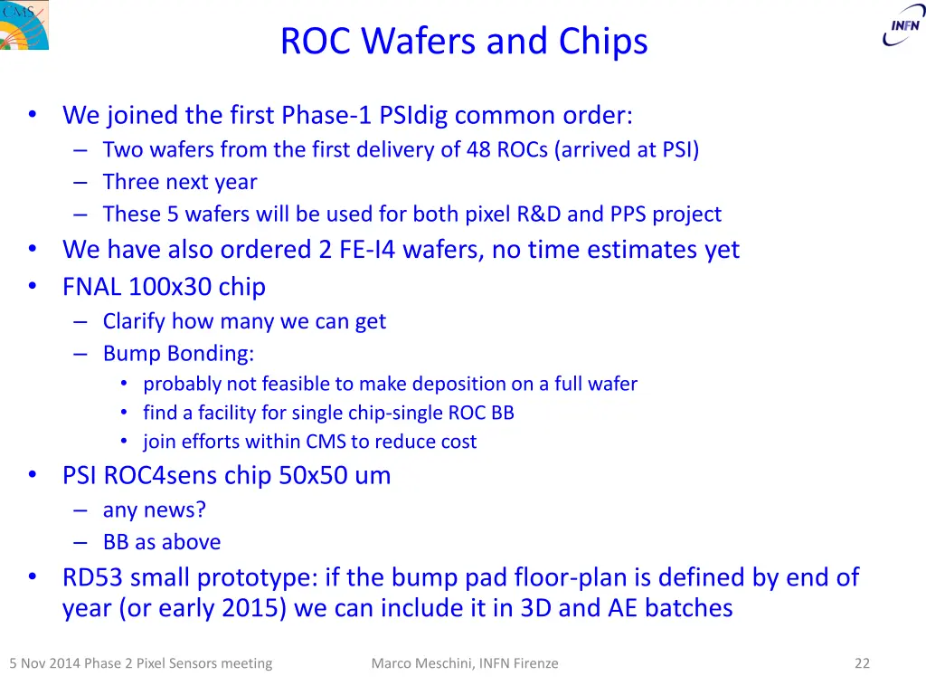 roc wafers and chips