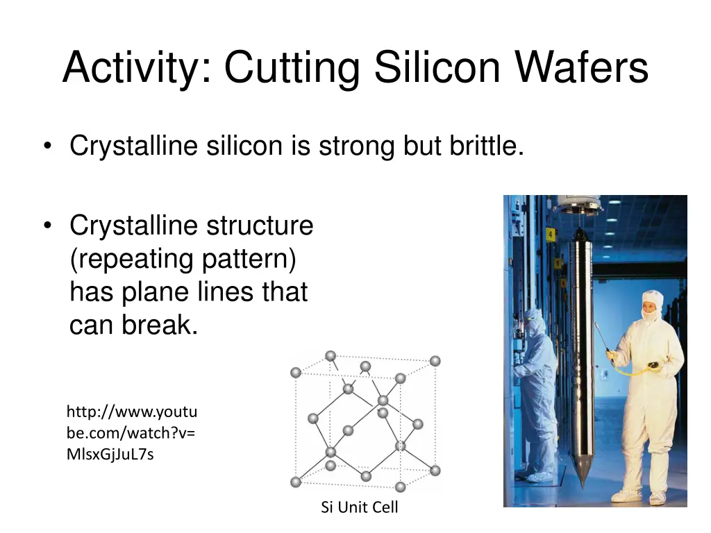 activity cutting silicon wafers