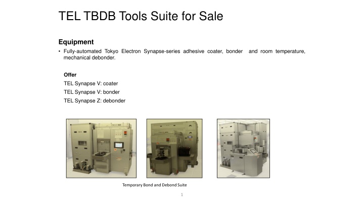 tel tbdb tools suite for sale