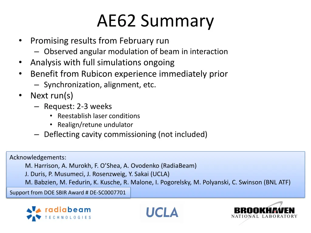 ae62 summary